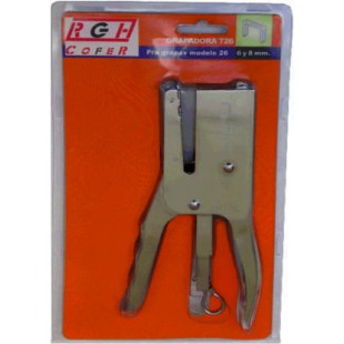 Grapadora manual tipo tenaza para grapa 26 hasta  8mm